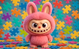 Image Labubu Girls Jigsaw Puzzle for Kids